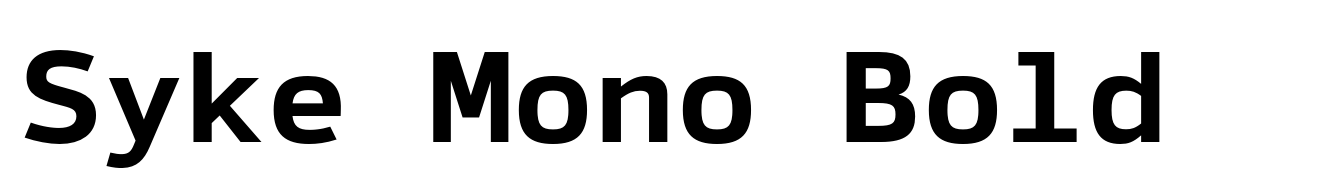 Syke Mono Bold